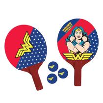 Par de raquetes de ping-pong Mulher Maravilha - Bel Sports