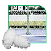 Par de Rede de Futebol Salão Com Requadro Colméia Fio 6 Nylon Sports Mania Par de Rede de Futebol Salão Com Requadro Colméia Fio 6 Nylon Sports Mania