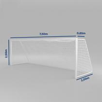 Par de Rede para Trave de Gol Futebol de Campo Fio 8 Tipo México Nylon Par de Rede para Trave de Gol Futebol de Campo Fio 8 Tipo México Nylon