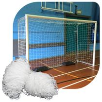 Par de Rede para Trave de Gol Futsal Fio 2 Caixote Nylon Futebol de Salão