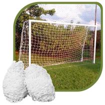 Par de Rede para Trave de Gol Society Suiço 6mts Fio 4 Nylon - Gismar Redes