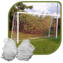 Par de Rede para Trave de Gol Society Suiço 6mts Fio 6 Nylon Par de Rede para Trave de Gol Society Suiço 6mts Fio 6 Nylon
