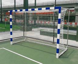Par de Redes para Traves de Gol Futsal Fio 6mm Caixote Nylon - Gismar