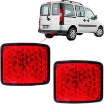 Par de Refletor Traseiro Doblo Cargo 10 a 14 Vermelho Ld Le