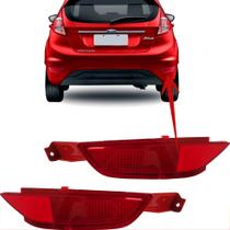 Par de Refletor Traseiro New Fiesta 2013 a 2019 Vermelho Ld Le