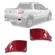 Par de Refletores do Parachoque Traseiro Strada 2014 - 2015 Fiat