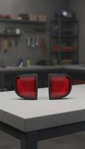 Par de Refletores Traseiros em Acrílico Vermelho Par de Refletores Traseiros em Acrílico Vermelho