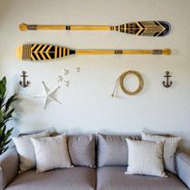 Par De Remo Parede De Madeira Decoração - 150cm Canadense Par De Remo Parede De Madeira Decoração - 150cm Canadense