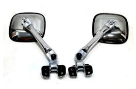 Par De Retrovisor F100,f350,f1 Metal Cromado Quadrado