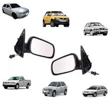 Par de Retrovisor Gol Parati Saveiro G3 G4 4 Portas Com Controle