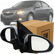 Par de Retrovisores Direito e Esquerdo Elétrico Chevrolet Cruze LT LTZ 2012 2013 2014 Capa Prime Original Novo