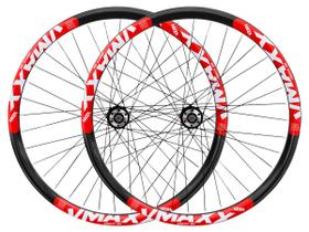 Par de Roda 26 Vzan Vmaxx LT Para F. Disco Cubo de Rosca Preto Vermelho Par de Roda 26 Vzan Vmaxx LT Para F. Disco Cubo de Rosca Preto Vermelho