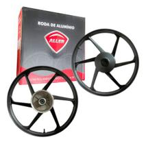 Par De Roda Aluminio Moto Titan 125 Tambor 2000 2001 2002 2003 2004 2005 2006 2007 2008 6 Pontas