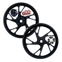 Par De Roda Cg 125 Pé de Galinha Preta Honda 2000 A 08 Fabreck Novas Par De Roda Cg 125 Pé de Galinha Preta Honda 2000 A 08 Fabreck Novas