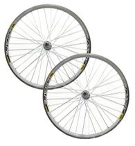 Par de Rodas Aro 24 Vzan Escape 260 Rolamentado Branco Par de Rodas Aro 24 Vzan Escape 260 Rolamentado Branco