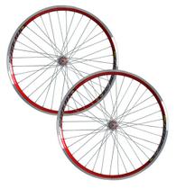 Par de Rodas Aro 26 Vzan Escape 260 Rolamentado Vermelho Par de Rodas Aro 26 Vzan Escape 260 Rolamentado Vermelho