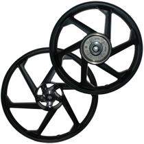 Par de rodas de alumínio liga leve freio a disco C100 Biz Biz100 Biz110 Biz125 com rolamento Par de rodas de alumínio liga leve freio a disco C100 Biz Biz100 Biz110 Biz125 com rolamento
