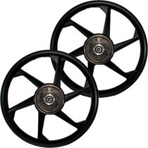 Par de rodas de alumínio liga leve freio a tambor CG150 Fan Titan ES KS 2004 a 2013 CG150 CG160 Start com rolamento
