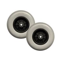 Par de Rodas Dianteiras 8" Pneu Maciço 200x50 Para Cadeira De Rodas