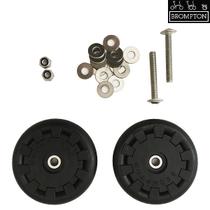 Par de rodinhas Brompton Eazy Wheel com fixadores para furos de 5 mm (bagageiros pré-2016) - QEZW-M5 Par de rodinhas Brompton Eazy Wheel com fixadores para furos de 5 mm (bagageiros pré-2016) - QEZW-M5