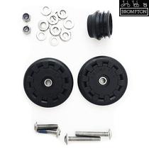 Par de Rodinhas Brompton Eazy Wheel com fixadores para furos de 6 mm - QEZW-M6 Par de Rodinhas Brompton Eazy Wheel com fixadores para furos de 6 mm - QEZW-M6