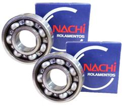 Par de Rolamentos Eixo do Comando de Valvula Honda Nxr 150 Bros Cg 150 Titan Nachi