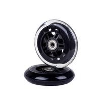 Par de rolamentos Scooter Wheels Little World 100mm PU ABEC-7 Par de rolamentos Scooter Wheels Little World 100mm PU ABEC-7