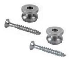 Par De Roldana Aço Com Parafuso Larga Cromada Dolphin 13465