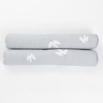 Par de Rolinho Lateral P - Pássaros Azul