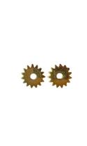 Par de Rosetas Solid Brass Rowels - Partrade