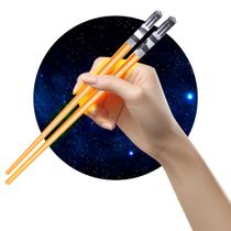 Par de sabres de luz Chopstick ChopSabers Light Up Orange