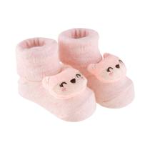 Par De Sapatinho Meia Bichinho Para Bebe Infantil Feminino Tamanho RN - Pimpolho Par De Sapatinho Meia Bichinho Para Bebe Infantil Feminino Tamanho RN - Pimpolho