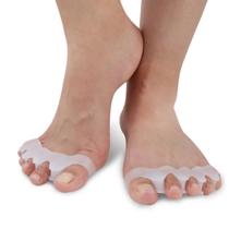 Par de separador gel silicone protetor pés todos os dedos