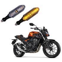 Par de Setas Esportivas P26 para Moto Honda CB 500F 2004 2005 2006 2007 2008 2009 2010 2011 2012 2013 2014 - 2020