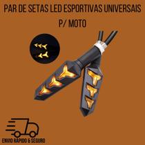 Par de Setas LED Esportivas Universais p/ Moto - Online