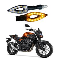Par de Setas Sequenciais P01 S para Moto Honda CB 500F 2004 2005 2006 2007 2008 2009 2010 2011 2012 2013 2014 - 2020 Par de Setas Sequenciais P01 S para Moto Honda CB 500F 2004 2005 2006 2007 2008 2009 2010 2011 2012 2013 2014 - 2020