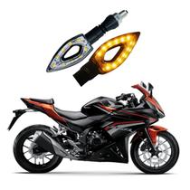 Par de Setas Sequenciais P01 S para Moto Honda CB 500R 2004 2005 2006 2007 2008 2009 2010 2011 2012 2013 2014 - 2020 Par de Setas Sequenciais P01 S para Moto Honda CB 500R 2004 2005 2006 2007 2008 2009 2010 2011 2012 2013 2014 - 2020