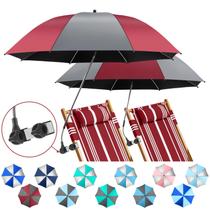 Par de Sombrillas de Playa NBtoUS con Abrazadera de 360 para Silla con Protección UPF50+