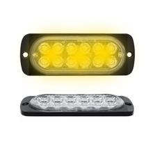 Par de Strobos com 12 Leds cada carro moto caminhao Cores - Strobos Automotivos