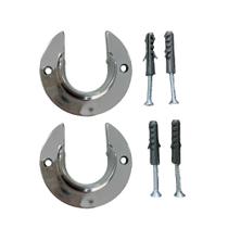 Par de suporte flange 19mm em pvc para varão - varias cores Par de suporte flange 19mm em pvc para varão - varias cores