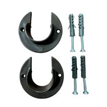 Par de suporte flange 28mm em pvc para varão - várias cores