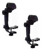 Par de Suportes para Microfone Ajustável Bateria