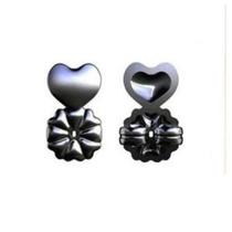 Par De Tarraxas Mágica Orelha Rasgada Banho De Ródio Negro Par De Tarraxas Mágica Orelha Rasgada Banho De Ródio Negro