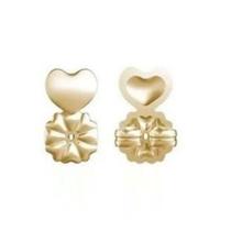 Par De Tarraxas Mágica Para Orelha Rasgada Banhado A Ouro