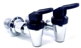 Par de Torneiras Esmaltec para Bebedouro - Preta Par de Torneiras Esmaltec para Bebedouro - Preta