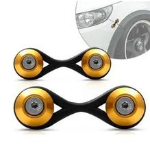 Par de Trava De Para-choque Decorativo Dourado Colável Par de Trava De Para-choque Decorativo Dourado Colável