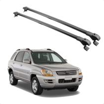 Par de Travessa Sportage 2004 ate 2011 Preta Slim Fina Projecar - TS - 402