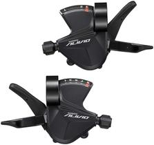 Par de trocadores de marcha Shimano Alivio SL-M3100 Rapidfire 3x9v com visor preto