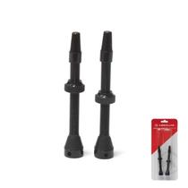 Par de Valvula Tubeless Presta Absolute High Flow 60mm Preto