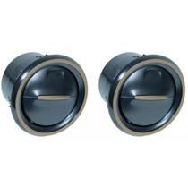 par Difusor de ar painel Renault duster oroch marrom dourado